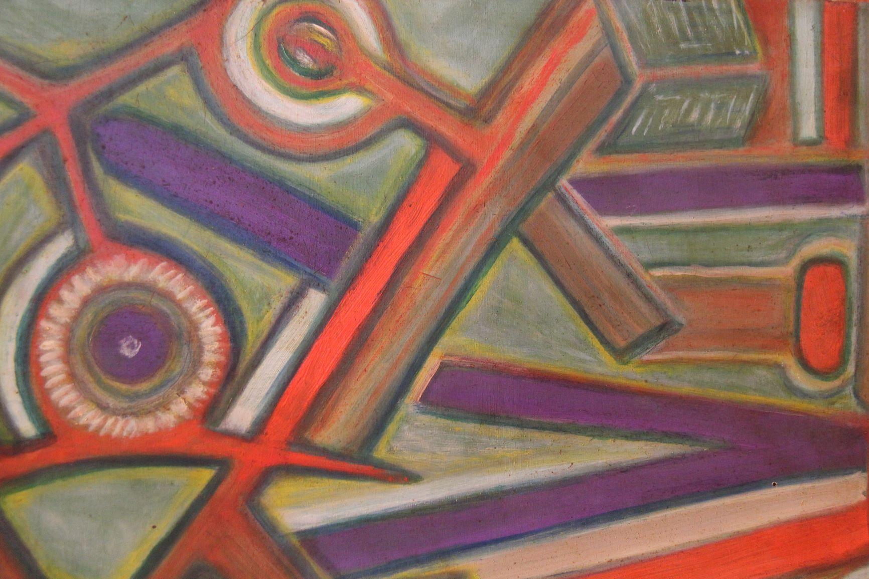 Abstract Painting In Good Condition For Sale In Sao Paulo, Sao Paulo
