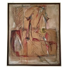 Beautiful Abstract School, 20th Century oil painting on linen