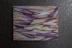 Abstract Painting in Lilac, Violet, Sky Blue, and Mint Green, Late 20th Century