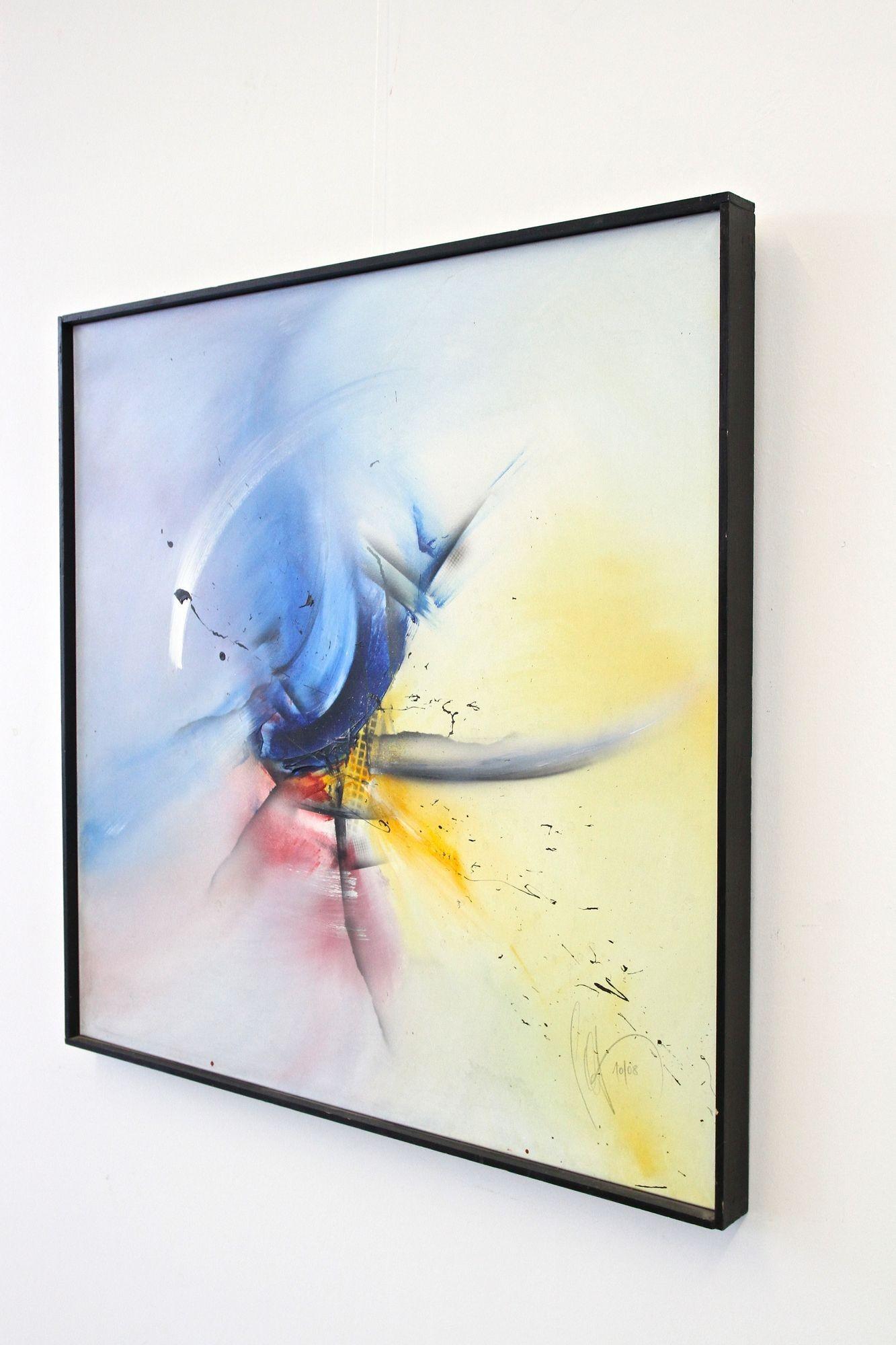 Abstraktes Gemälde „Mechansims der Tiefe“, Acryl auf Leinwand von MS, Österreich 2008 im Zustand „Hervorragend“ im Angebot in Lichtenberg, AT