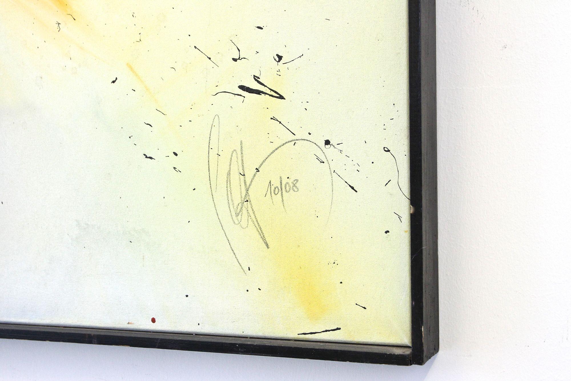 Abstraktes Gemälde „Mechansims der Tiefe“, Acryl auf Leinwand von MS, Österreich 2008 (21. Jahrhundert und zeitgenössisch) im Angebot