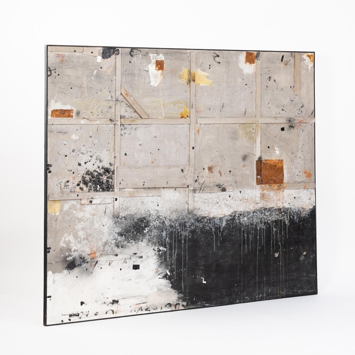 Abstract Painting Mixed Media in gray-white-rust-black by Hassan Bourkia Marrakesh 2008

Hassan Bourkia was born on December 19, 1956 in El Ksiba, near Beni Mellal. He is a writer, translator and visual artist. He has been teaching literature since