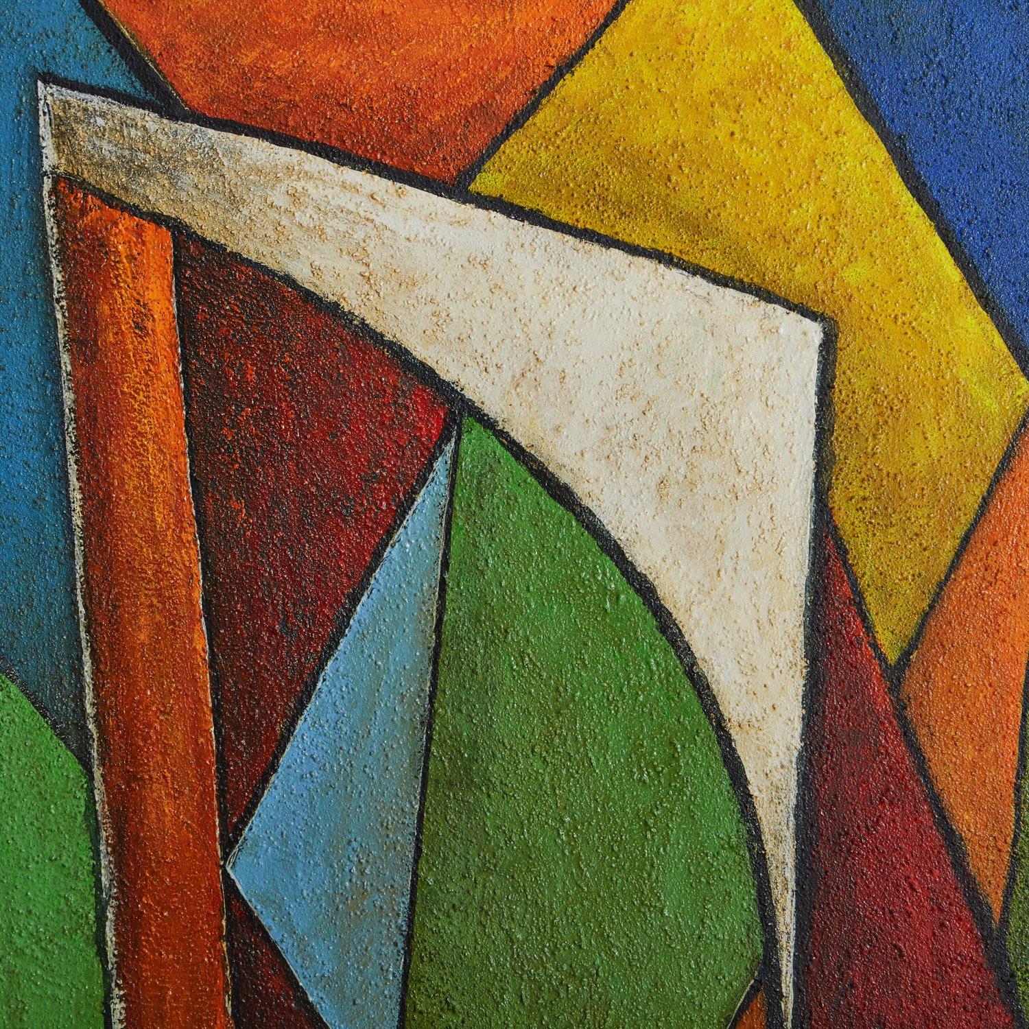 Abstract Painting on Canvas by Attilio Ferracin, Italy 1970 2