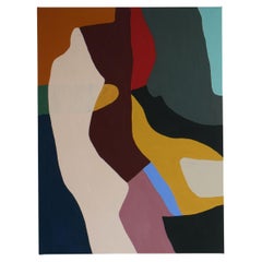 Abstraktes Gemälde auf Leinwand von Ben Hanisch, 2022