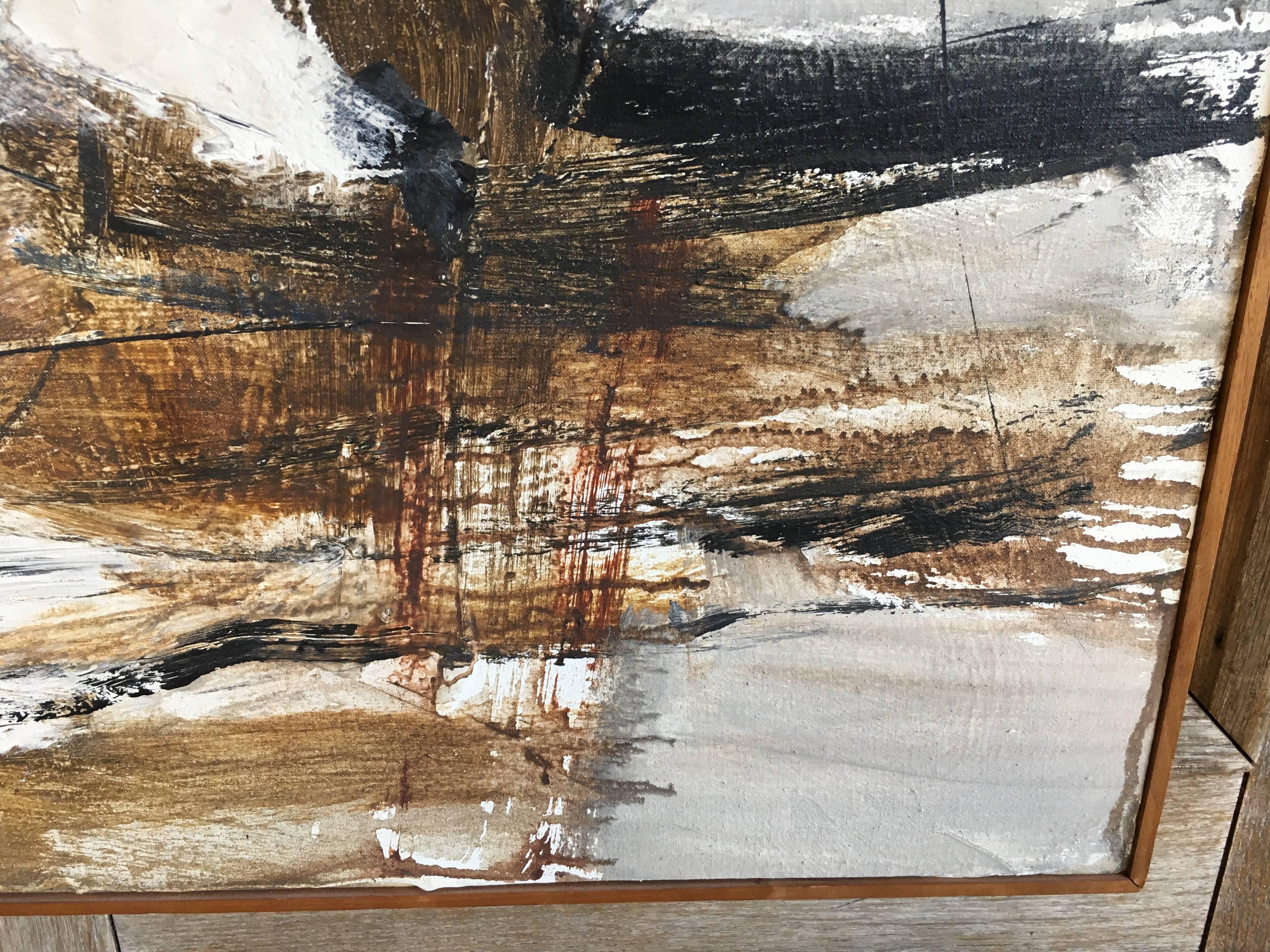 Abstract Painting on Canvas In Good Condition In Denton, TX