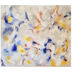 Pintura abstracta sobre lienzo