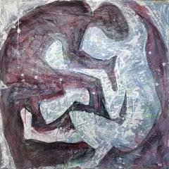 Abstraktes Gemälde auf Leinwand Original von miiss