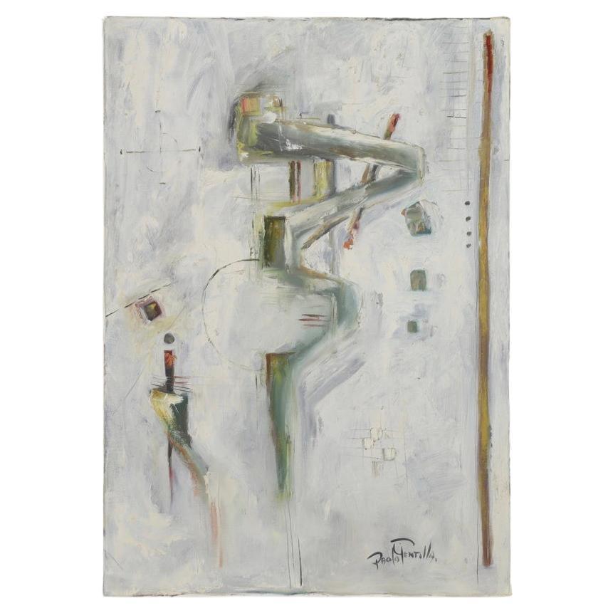 Abstrakte Malerei - Paolo Gentilla, 1970er Jahre im Angebot