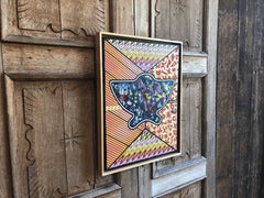 Abstraktes abstraktes Gemälde, signiert D. Filov