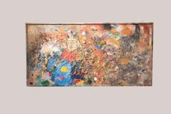 Abstract Painting Signed Sergio Piccoli, 1976 Italy