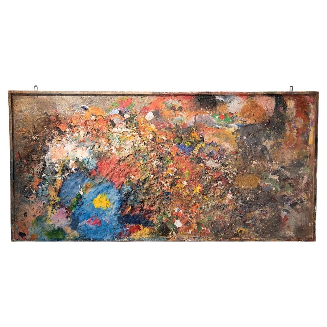 Abstract Painting Signed Sergio Piccoli, 1976 Italy in vendita