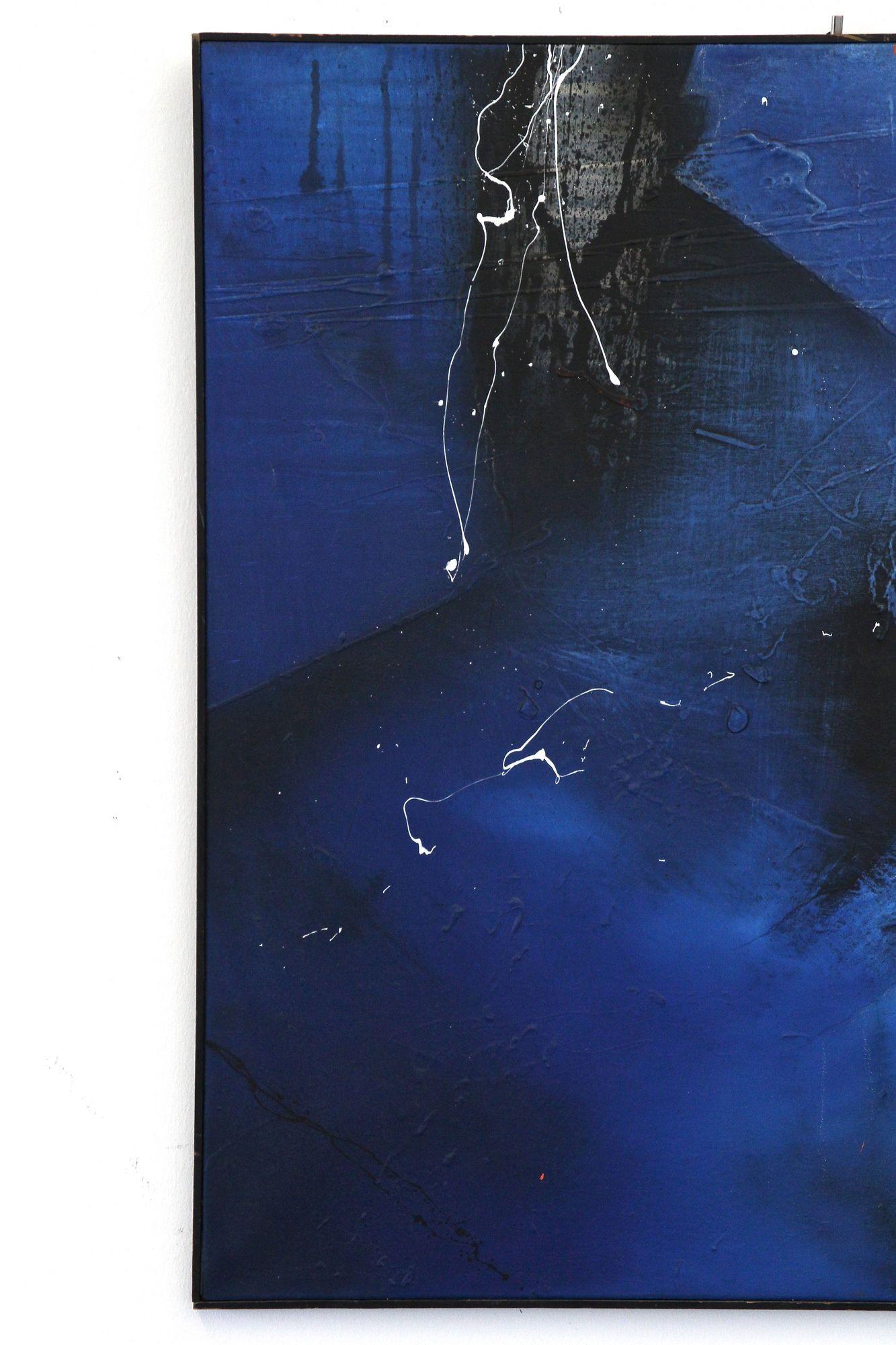 Abstraktes Gemälde „Der Schatten“, Acryl auf Leinwand, signiert von MS, Österreich 2011 (Moderne) im Angebot