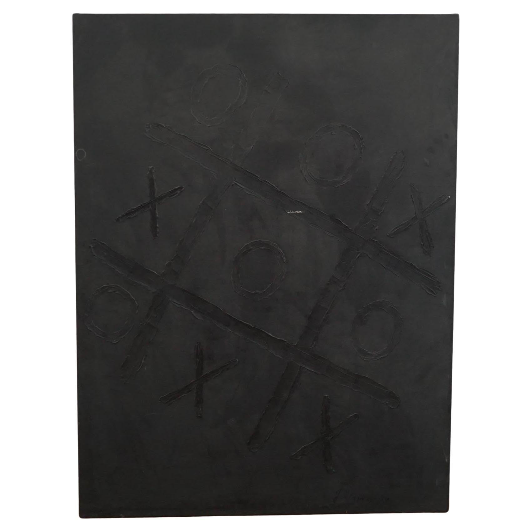 Pittura astratta "Tic Tac" in vendita