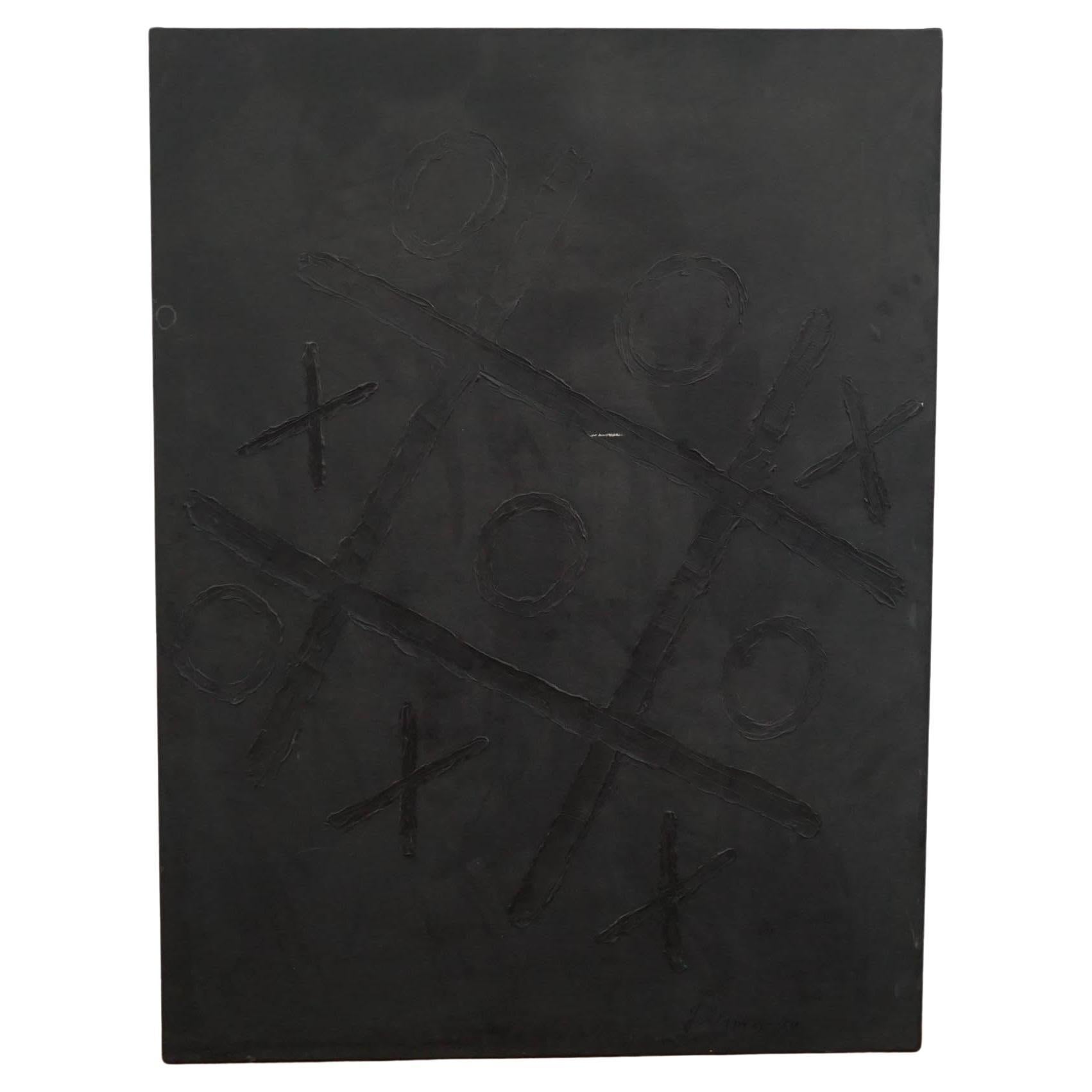 Abstract painting "Tic Tac Toe" For Sale