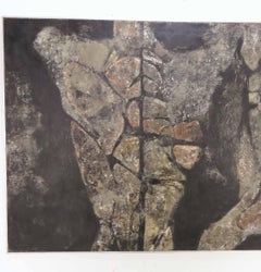 Abstract Painting Titled "Couple" by Polly Doyle, Dated 1972