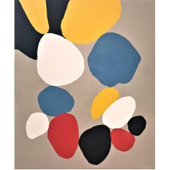 Abstract Painting Titled "Oliver" by Artist John Luckett