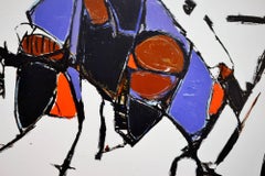 Abstract Painting Titled Toro by Artist Kenneth Joaquin