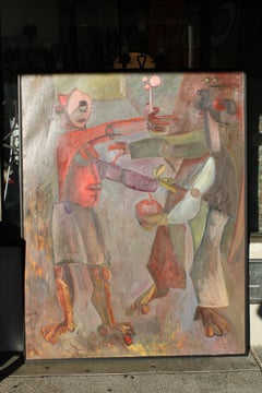 Abstract Painting Titled Trick or Treat