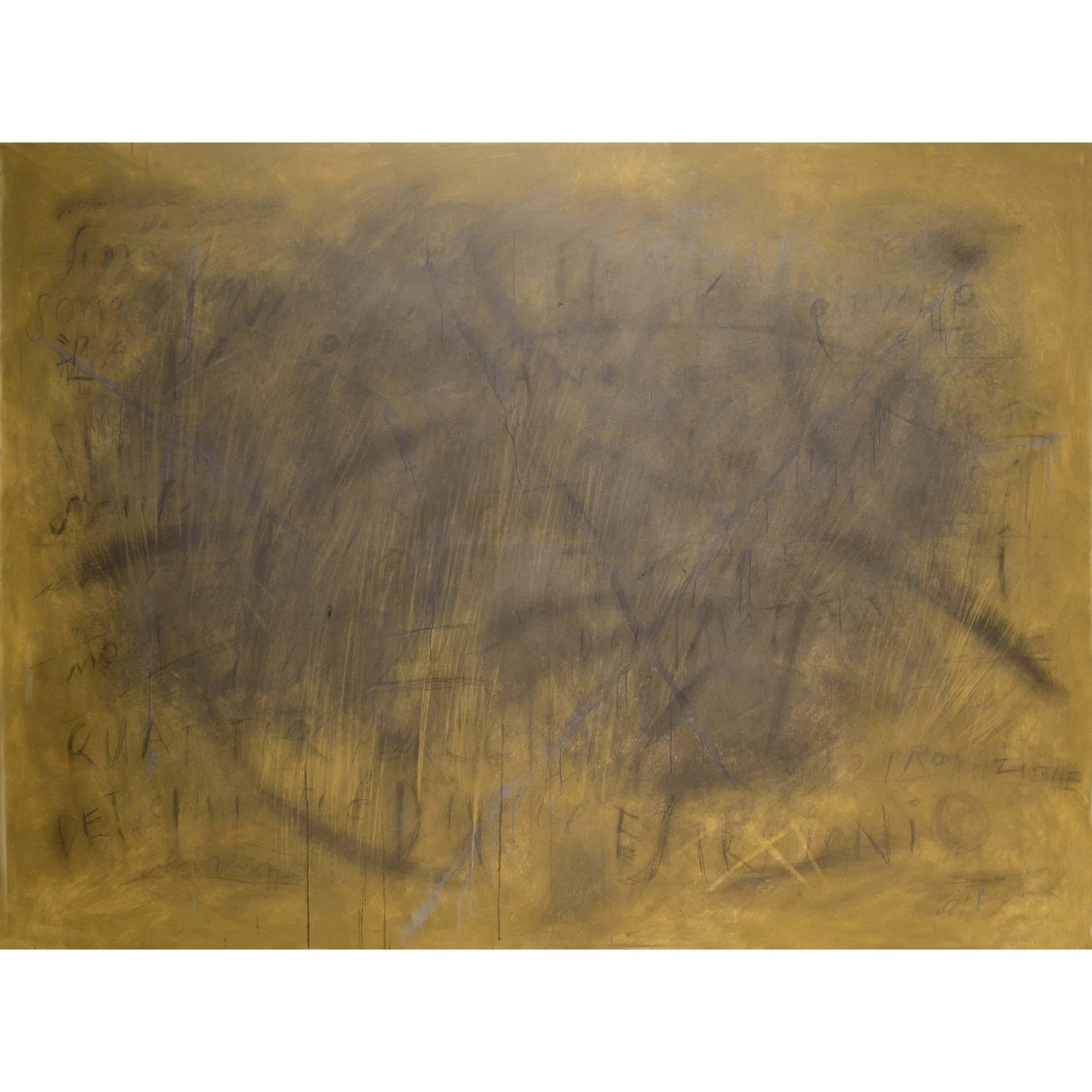 Abstract Painting Titled "Yellow Sky" by Brian Hagiwara For Sale