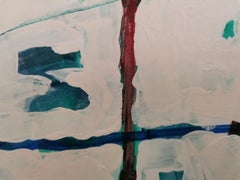 Abstract Painting "Trte1", Modern Acrylic on Canvas, 2001, 50x50cm