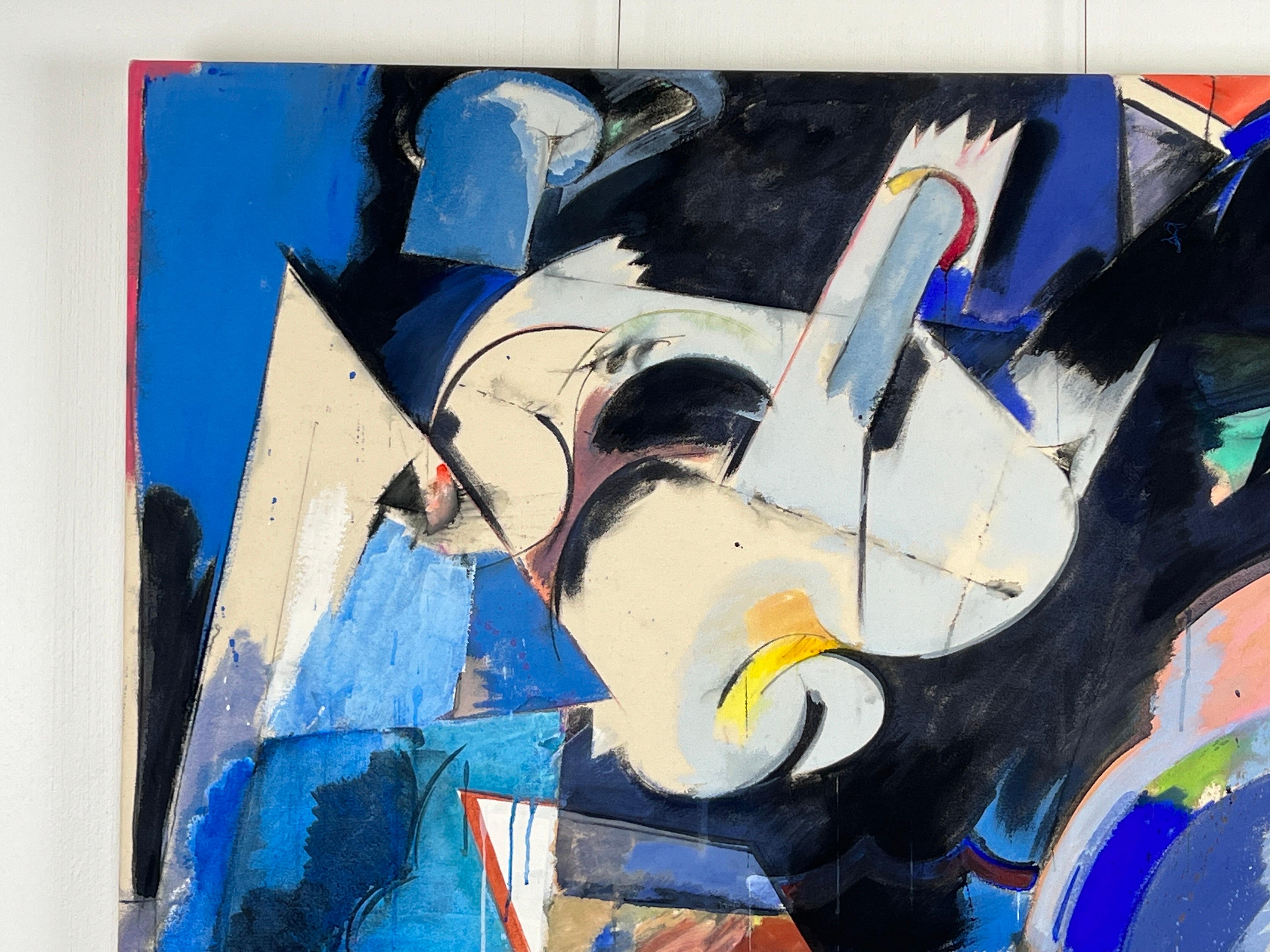 Abstraktes Gemälde (ohne Titel) von Alan Shean (Gemalt) im Angebot