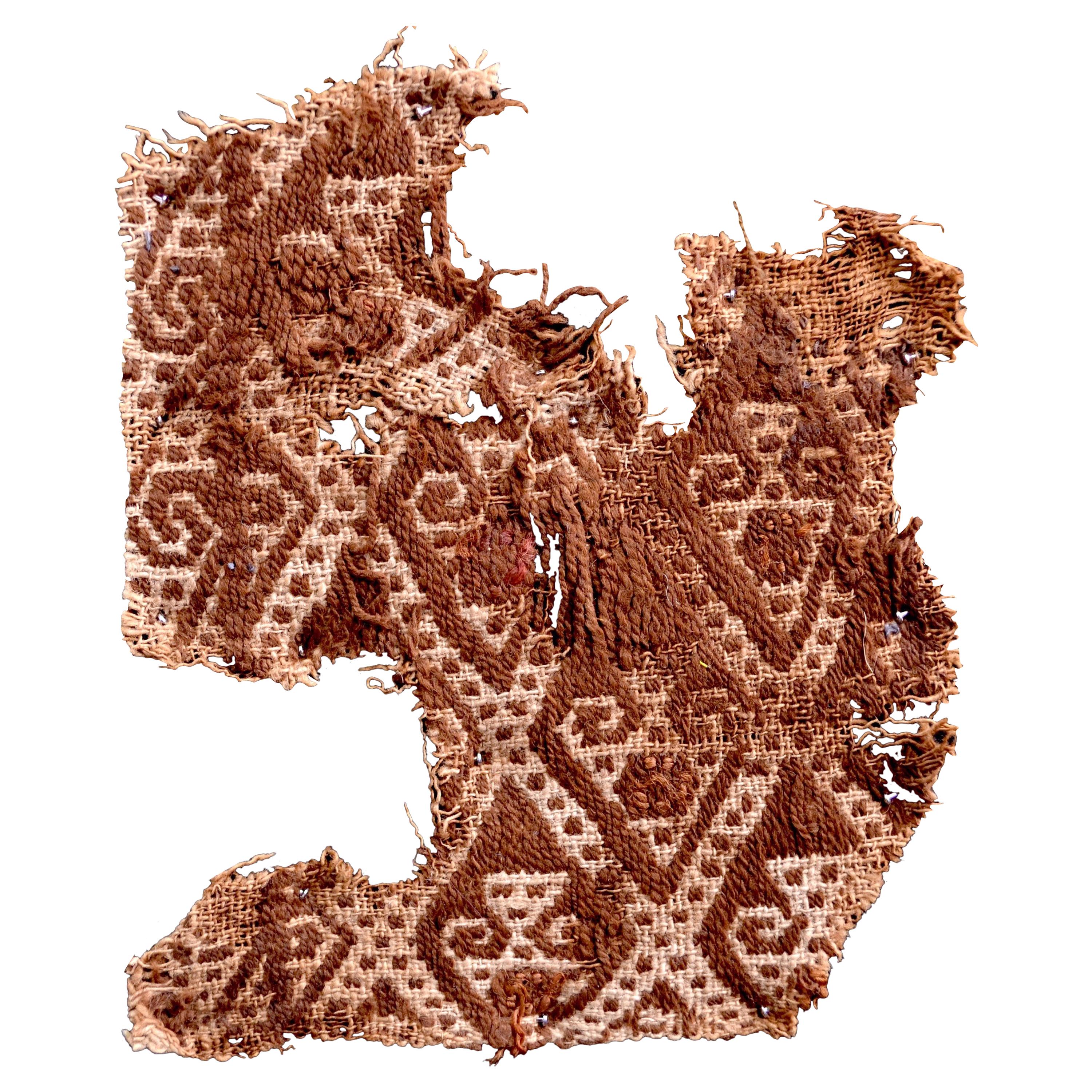 Abstraktes präkolumbianisches Paracas-Textil, Peru, 1100-1400 n. Chr., nach Ferdinand Anton
