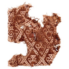 Textile précolombien abstrait de Paracas, Pérou, 1100-1400 av. J.-C., de l'Ex. Ferdinand Anton