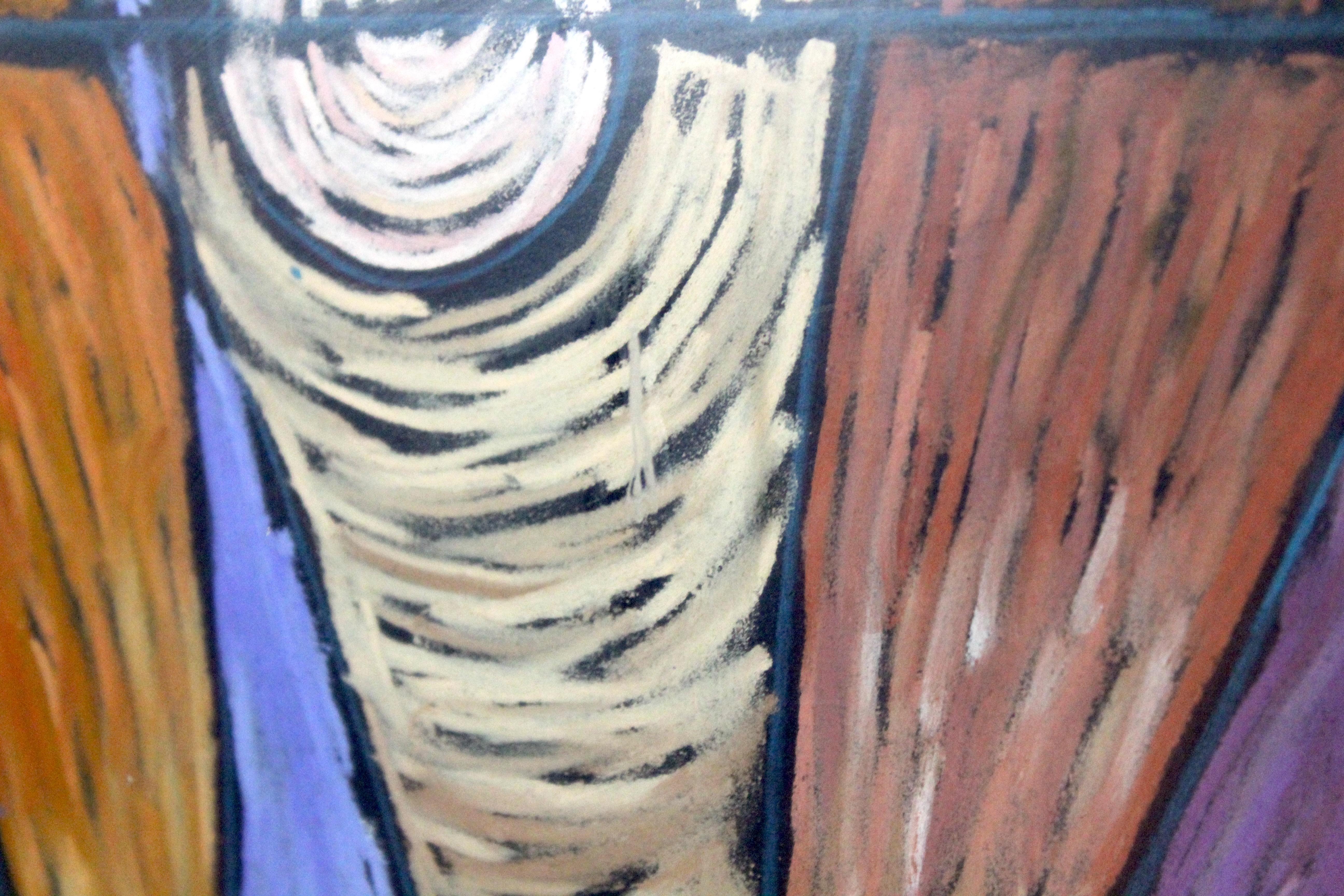 Abstrakte Pastellmalerei von Laura Pieper (1958) im Angebot 3