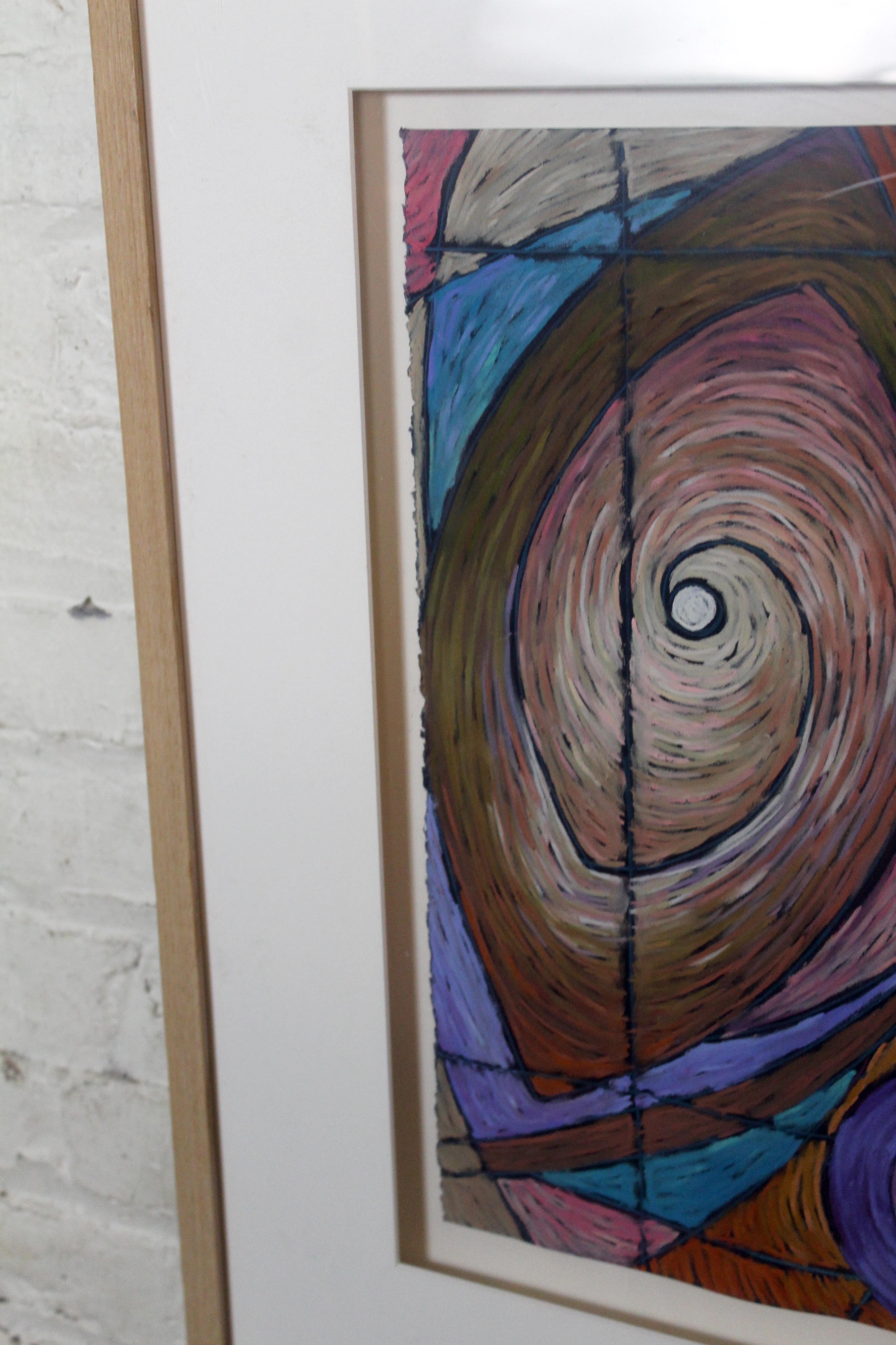 Abstrakte Pastellmalerei von Laura Pieper (1958) im Zustand „Gut“ im Angebot in Brooklyn, NY