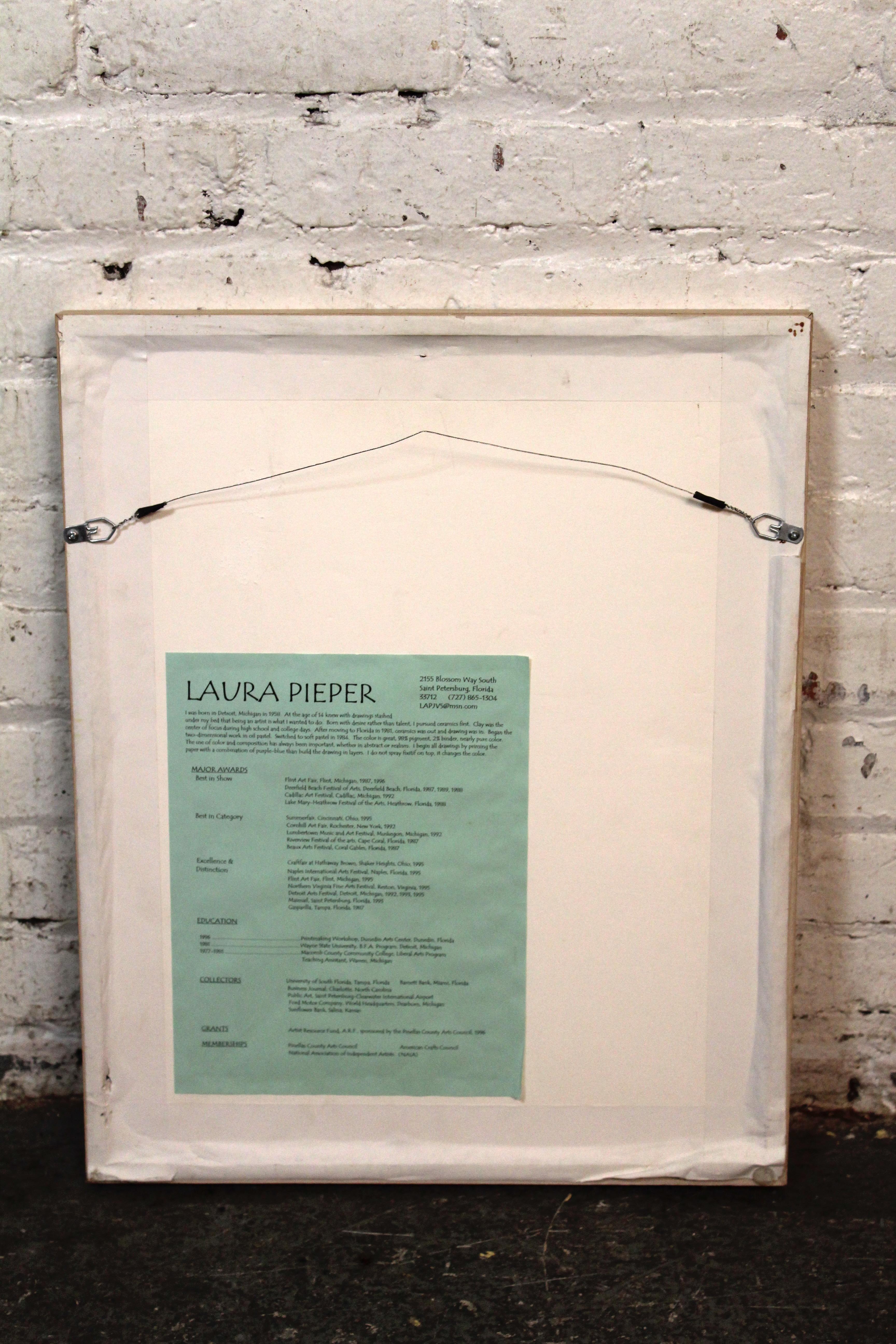 Abstrakte Pastellmalerei von Laura Pieper (21. Jahrhundert und zeitgenössisch) im Angebot
