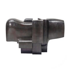 Abstract Patinated Bronze Sculpture by Spanish Artist José Luis Sánchez '1926'