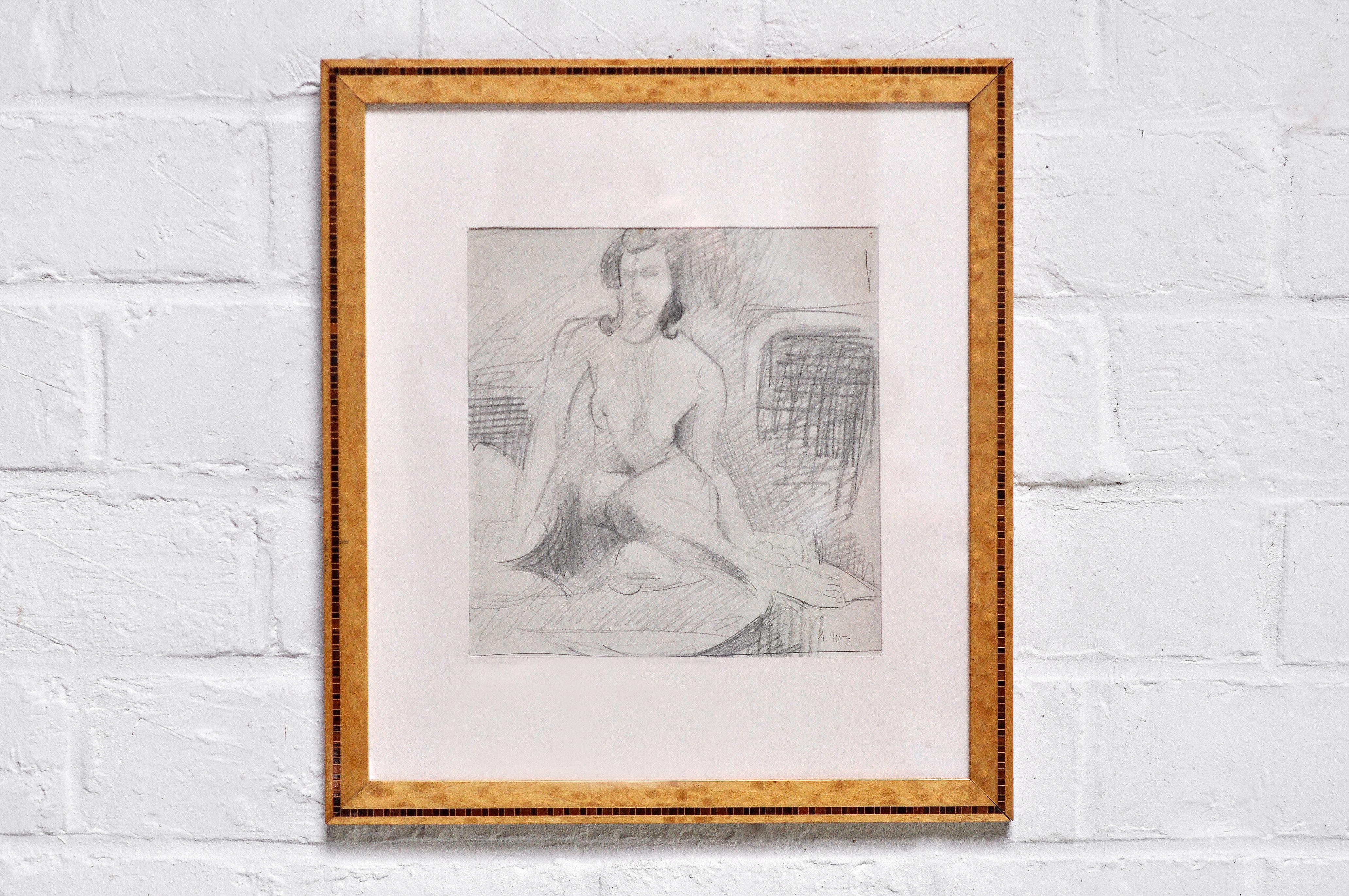 French André Lhote (1885 - 1962) Abstract Pencil Drawing, 1920's For Sale