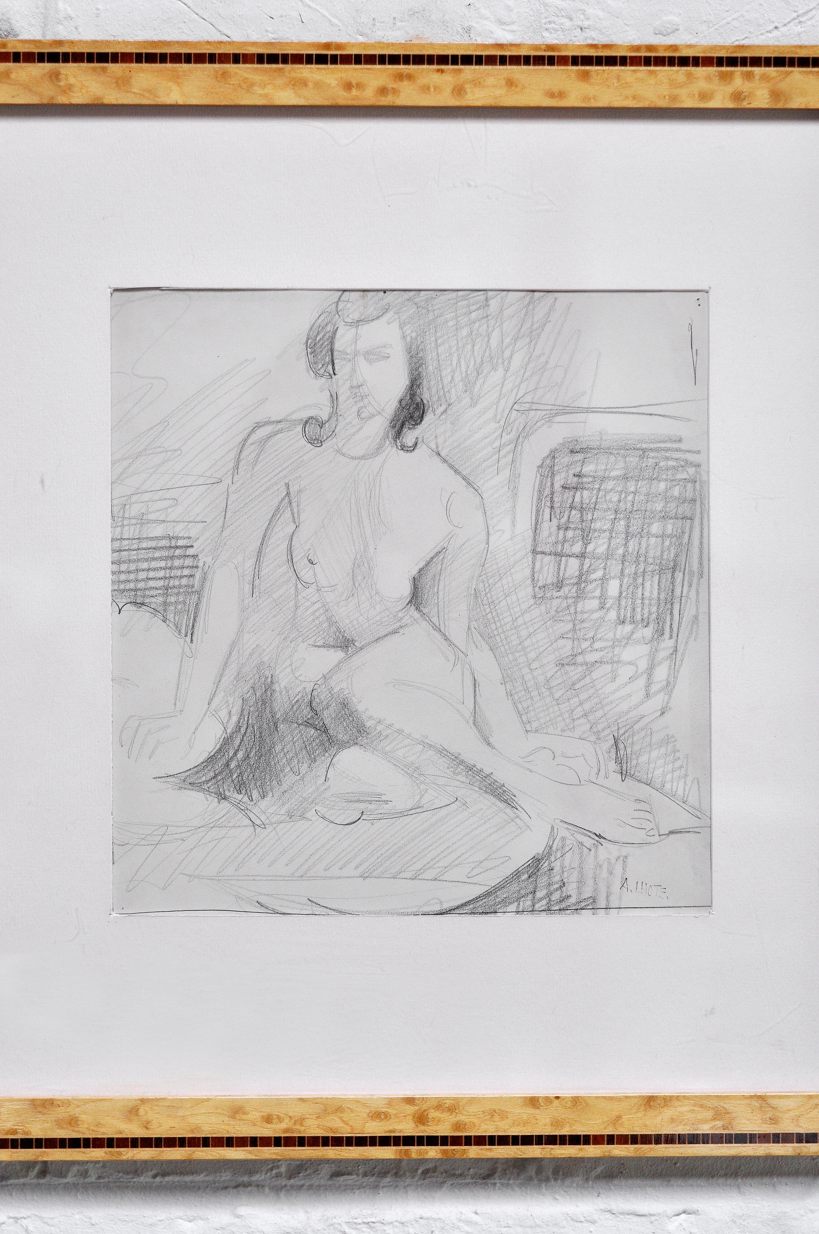 André Lhote (1885 - 1962) Abstrakte Bleistiftzeichnung, 1920er Jahre (Frühes 20. Jahrhundert) im Angebot