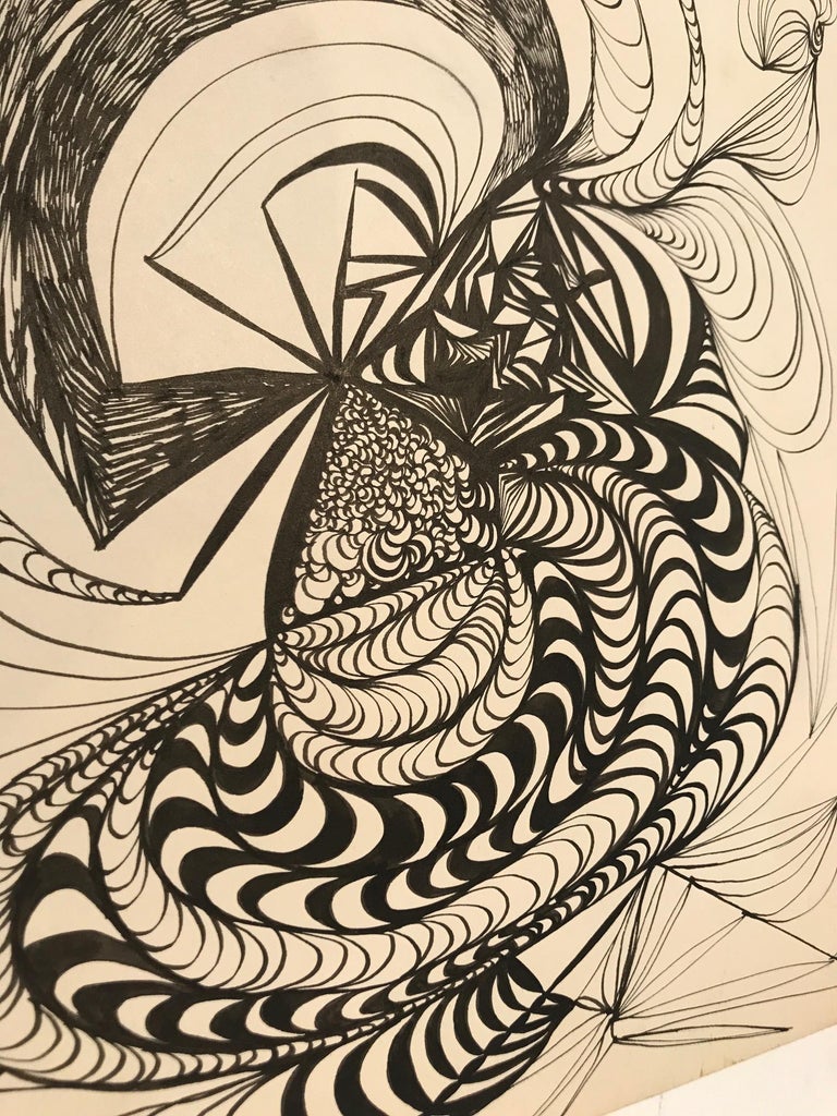 Abstract Pencil Painting For Sale at 1stDibs