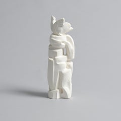 Escultura abstracta de escayola de Jan Keustermans