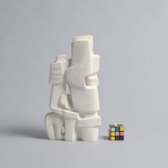 Escultura abstracta de escayola de Jan Keustermans