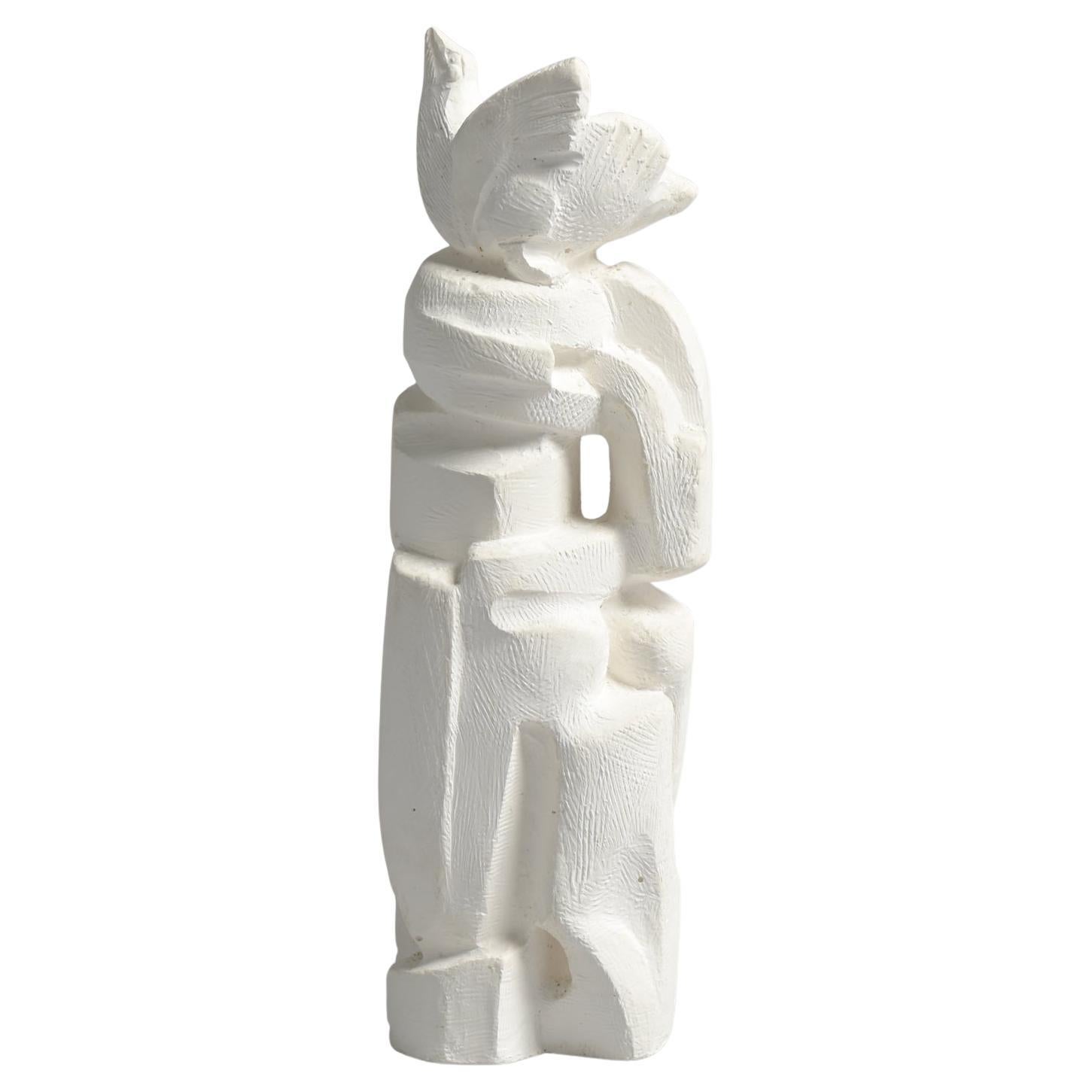 Abstract Plaster Sculpture by Jan Keustermans