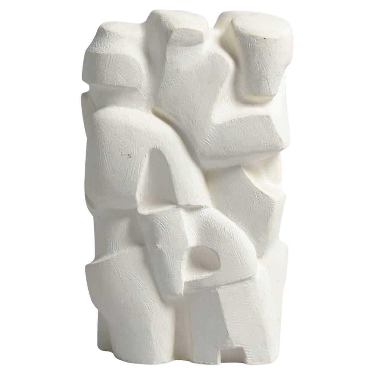 Abstract Plaster Sculpture by Jan Keustermans