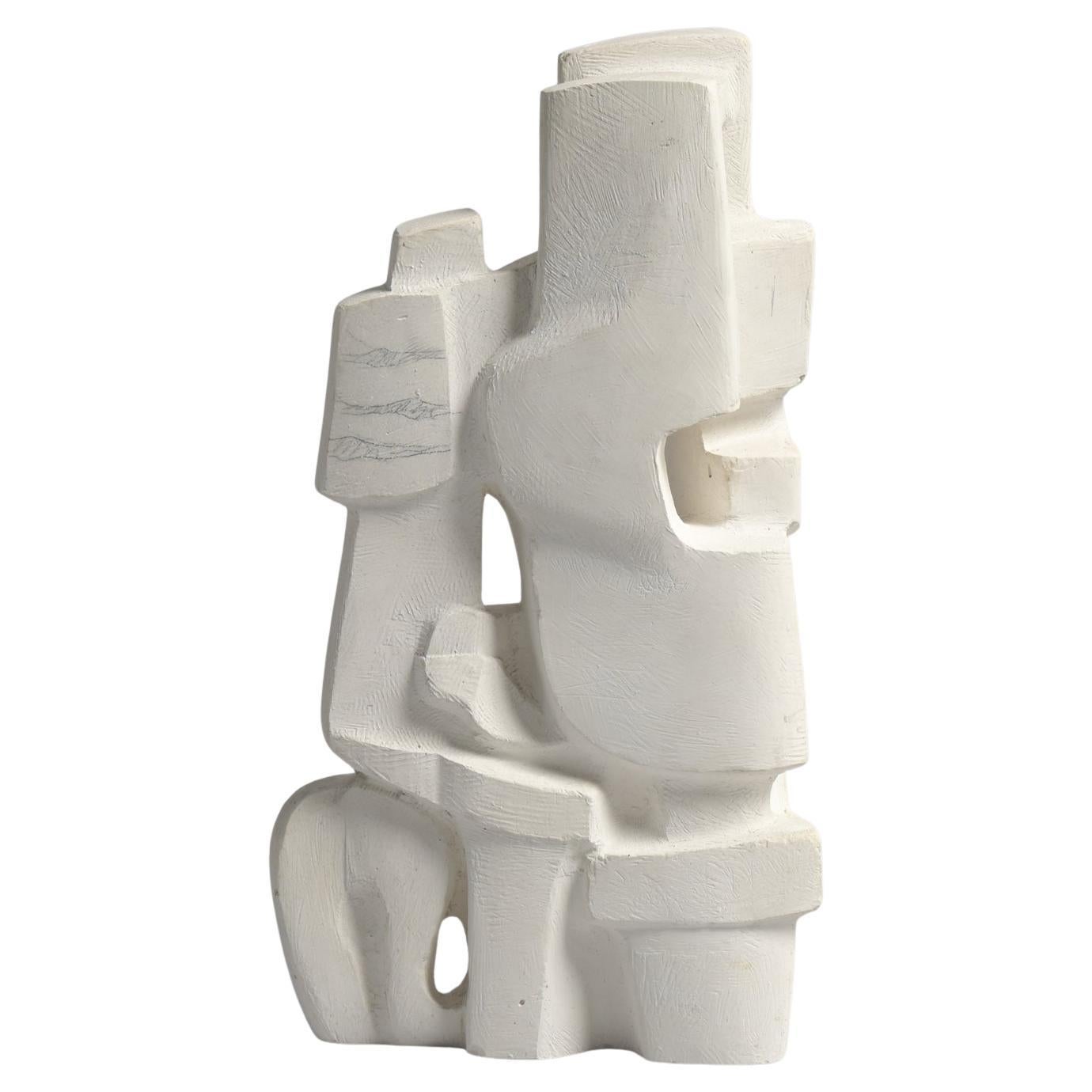 Abstract Plaster Sculpture by Jan Keustermans