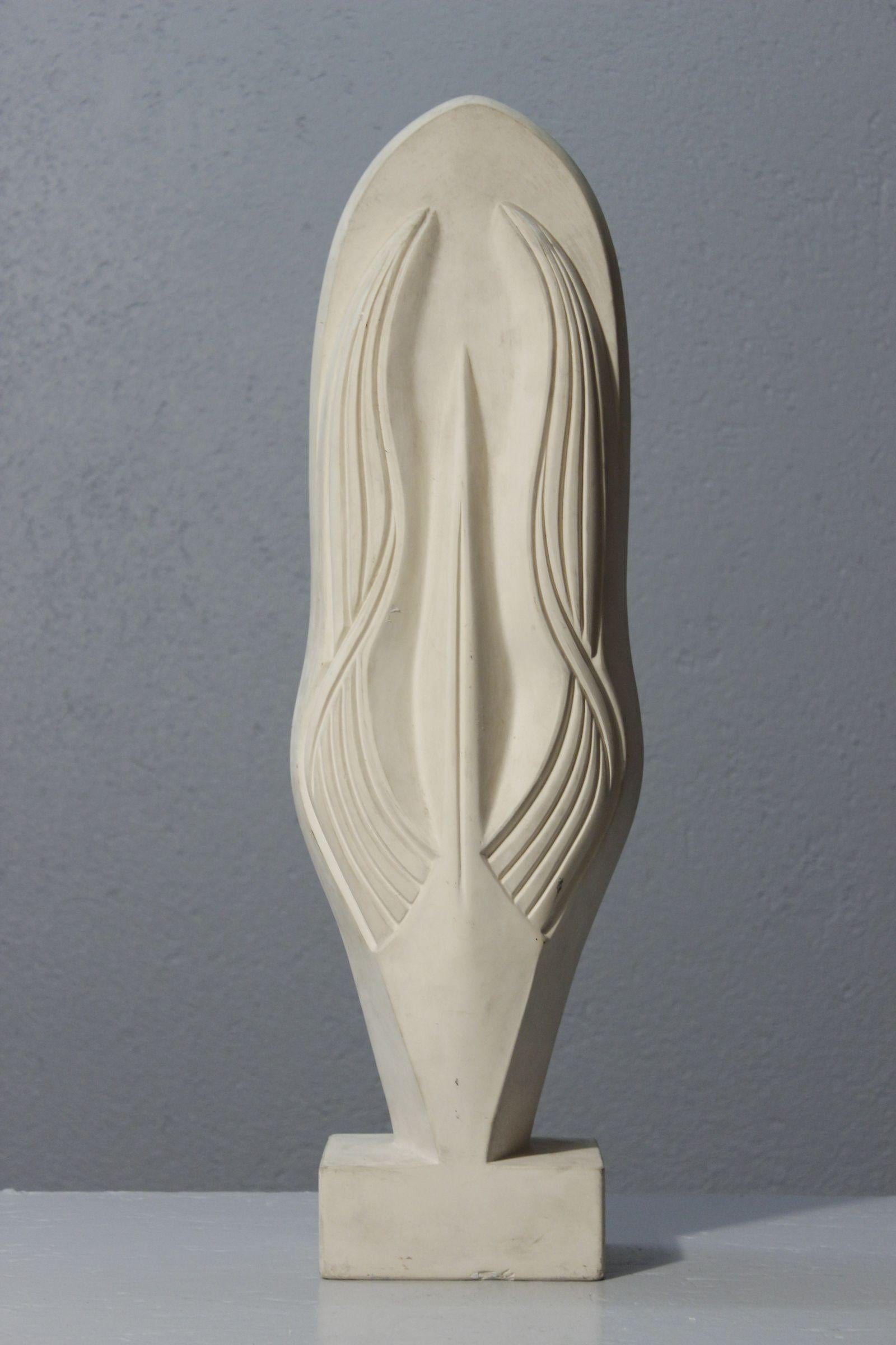 Scultura astratta in gesso di Maxime Fillon (1920-2003) Francia anni '70 In condizioni buone in vendita a STRASBOURG, FR