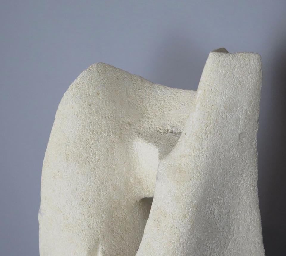 Abstract Plaster Sculpture For Sale 2