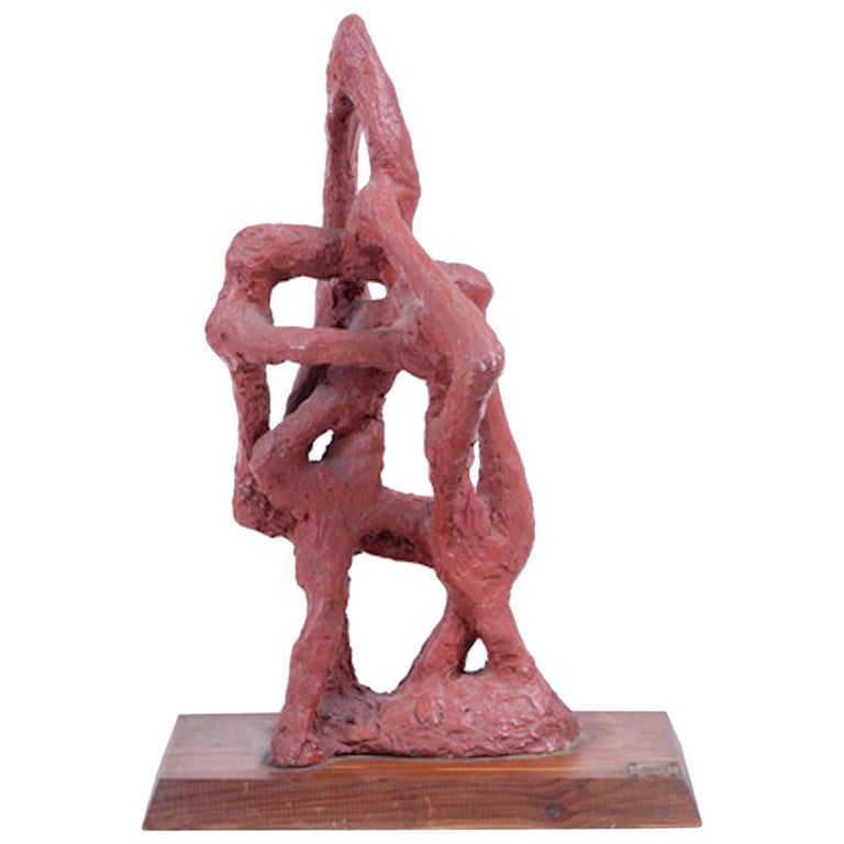 Abstract Plaster Sculpture For Sale at 1stDibs