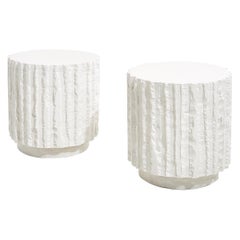 Abstract Plaster Side Tables, 1970 Abstract Plaster Side Tables, 1970