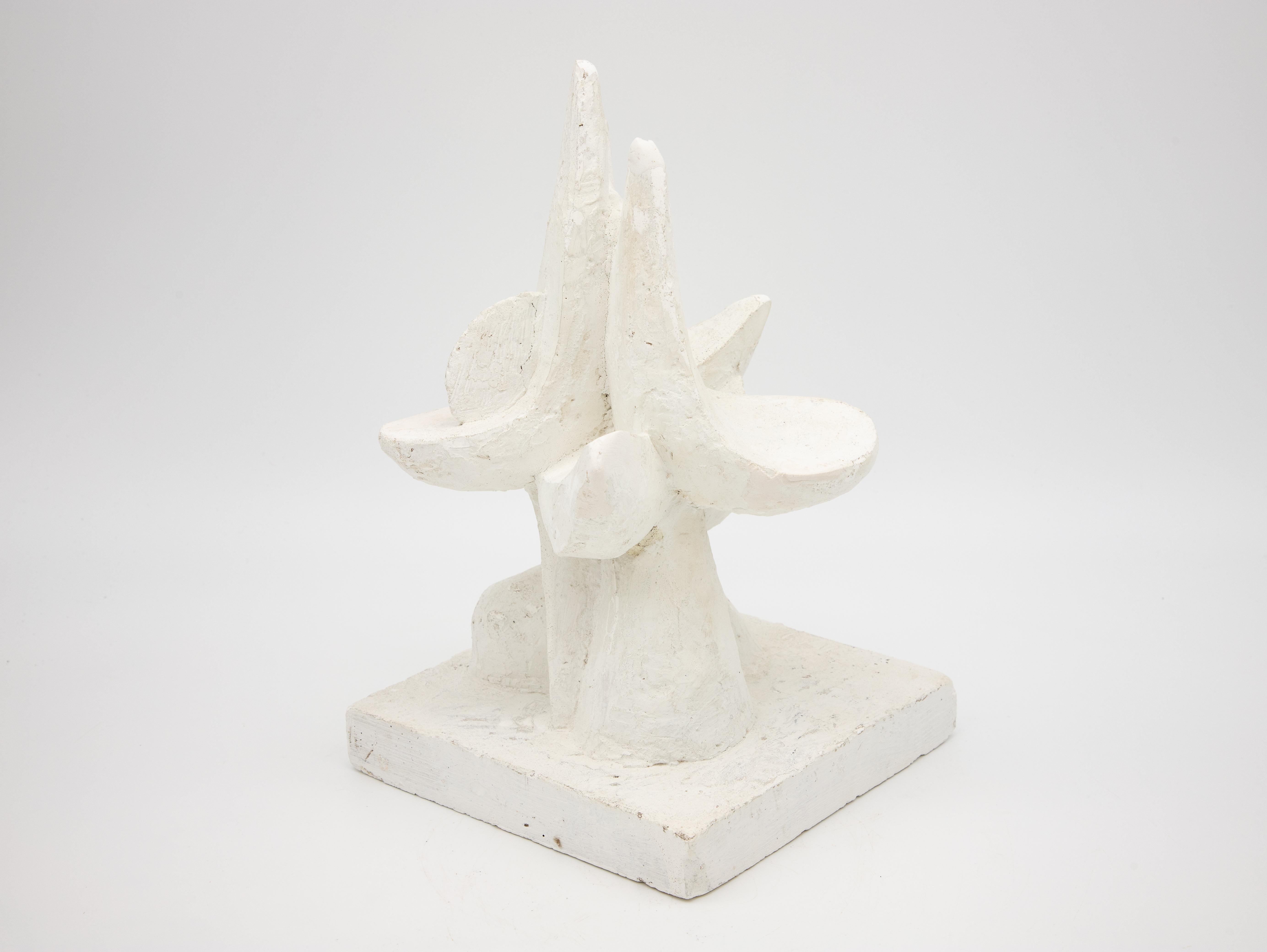 20th Century Abstract Plastered Statue For Sale