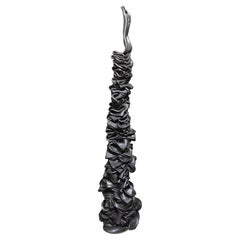 Totem abstrait en plastique serpent noir par Justfurnituress Disponible
