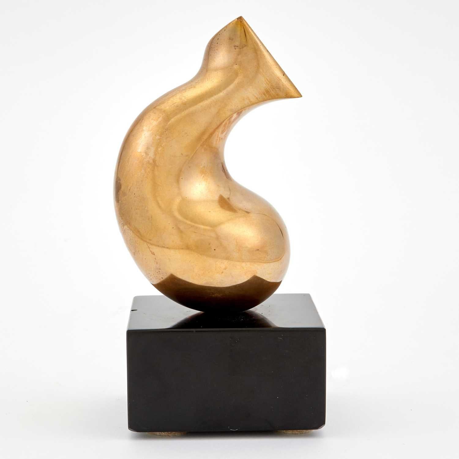 Canadian Abstract polished bronze sculpture by Antonio Grediaga Kieff For Sale