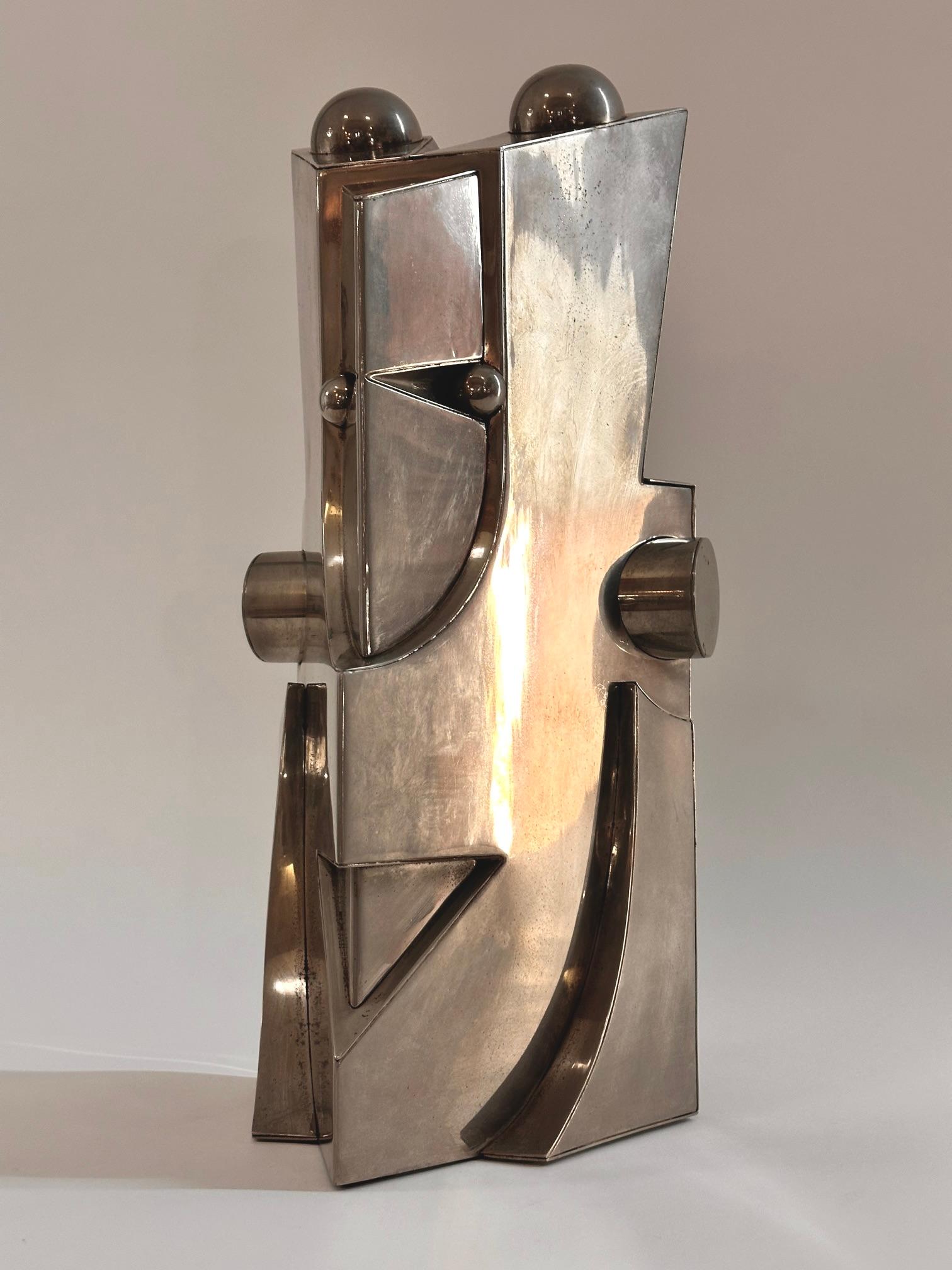 Poli Sculpture abstraite en acier poli « Astar » de Franz T. Sartori, Italie, 1974 en vente