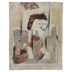 Abstract Portrait on Plywood, c. 1970