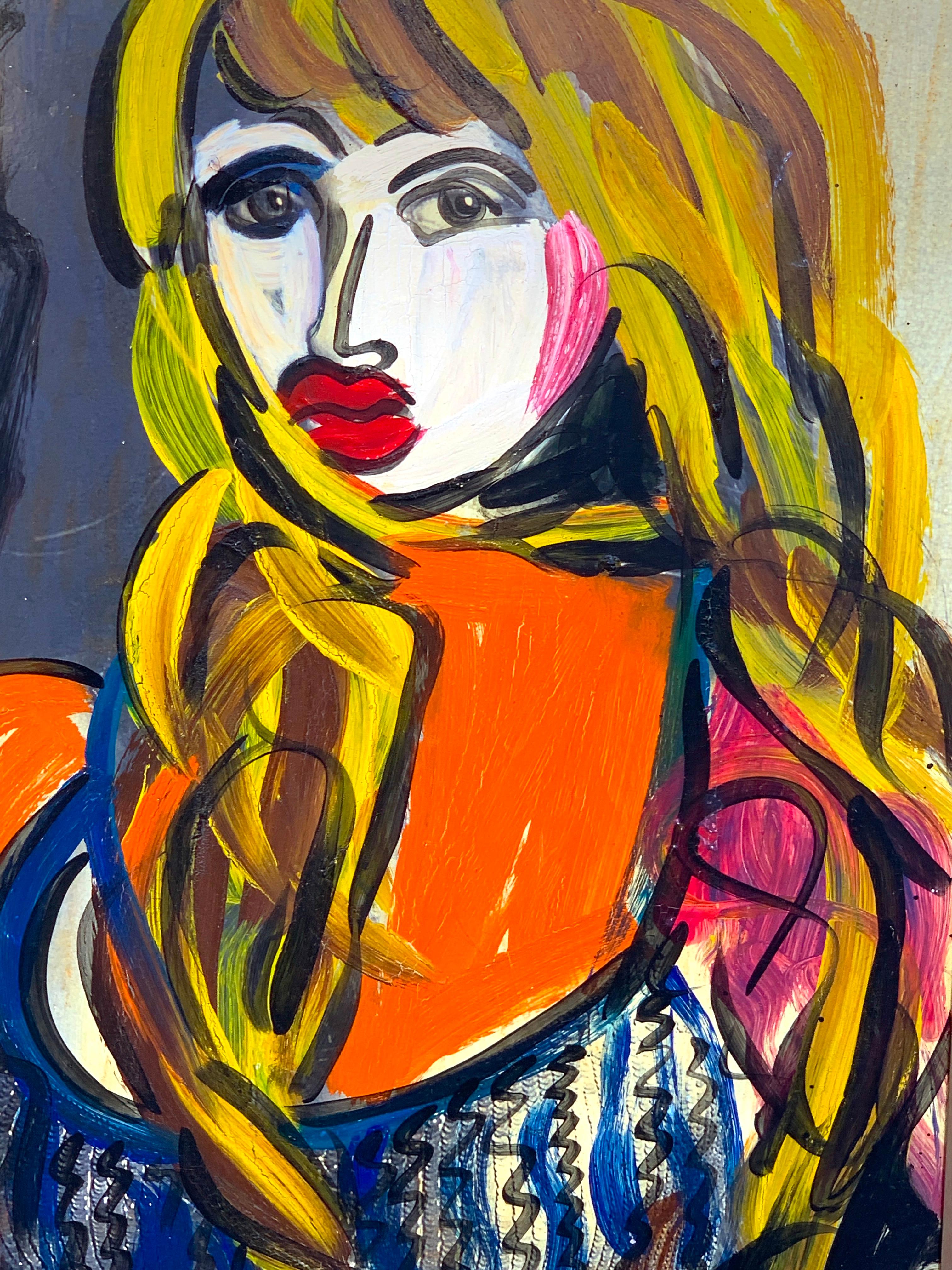 Abstraktes abstraktes Porträt mit dem Titel „Elisabeth Taylor“, Peter Keil, Berlin, 1995 (Deutsch)