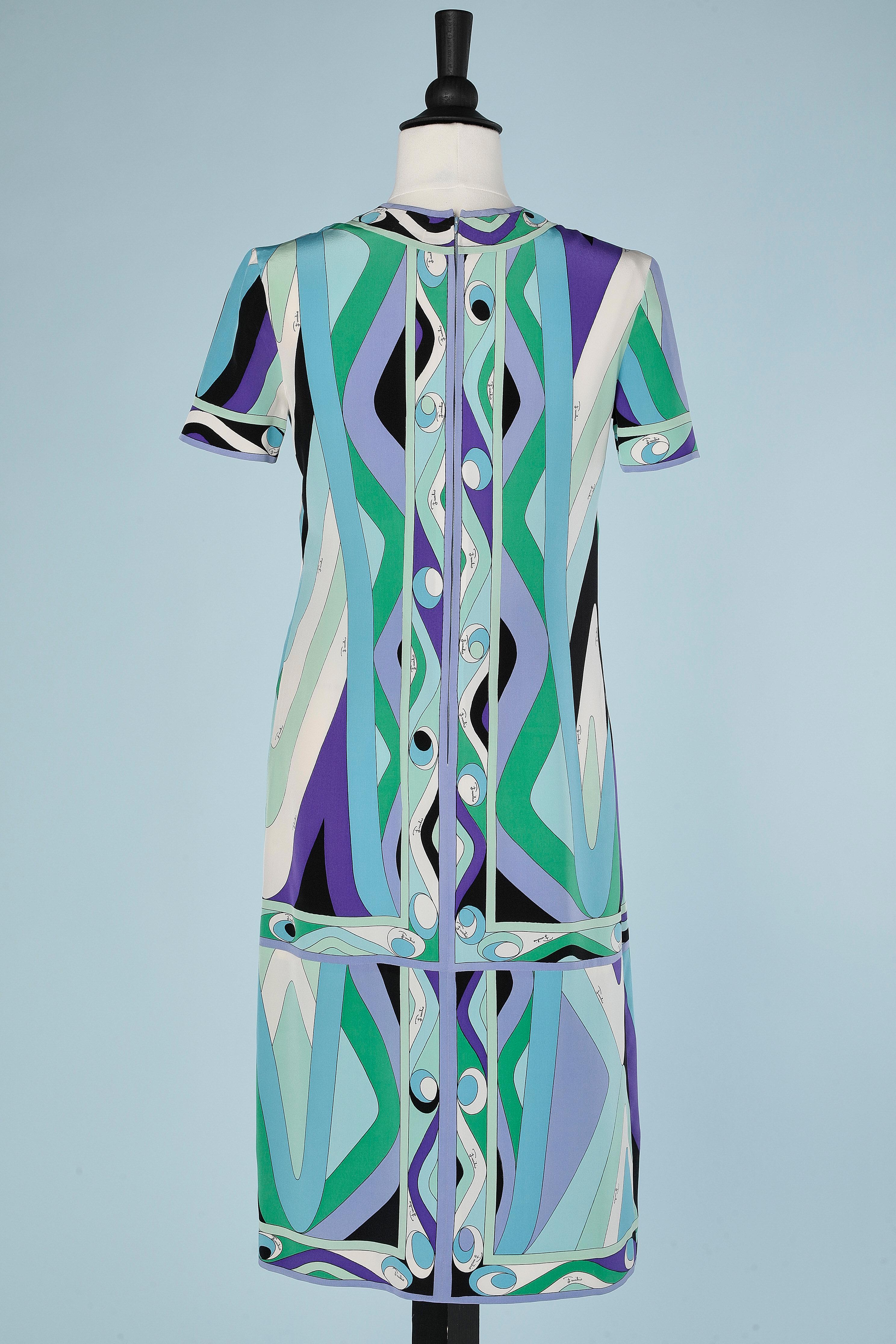 Women's Abstract printed silk dress Emilio Pucci for Frost Bros 